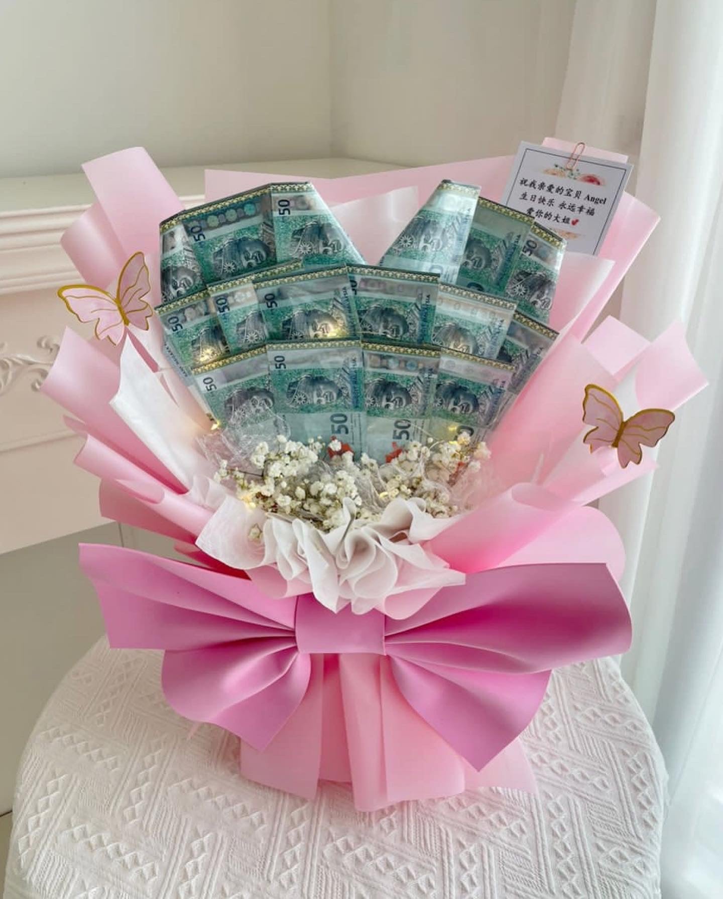 Cash money bouquet
