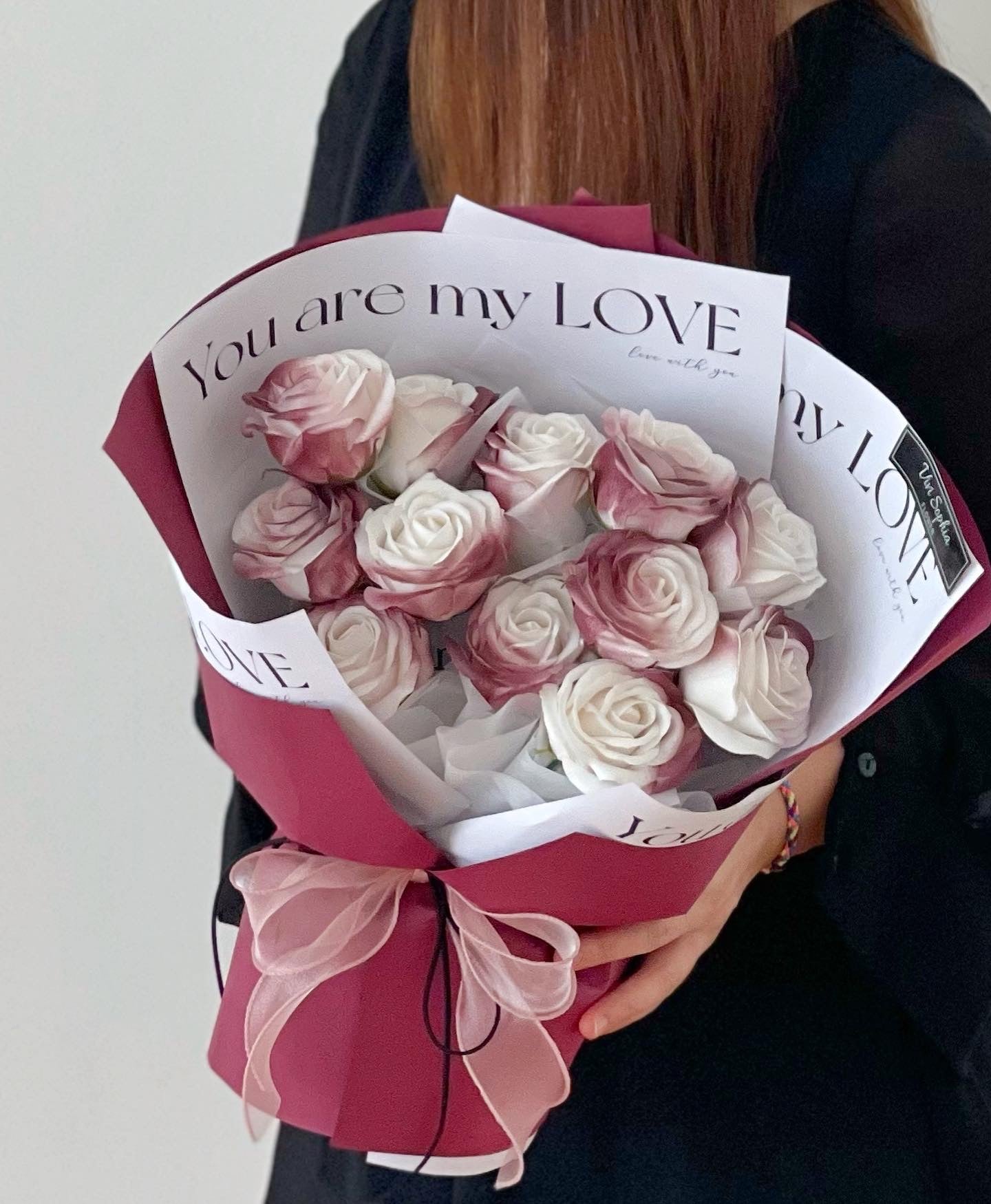 Soap flower bouquet