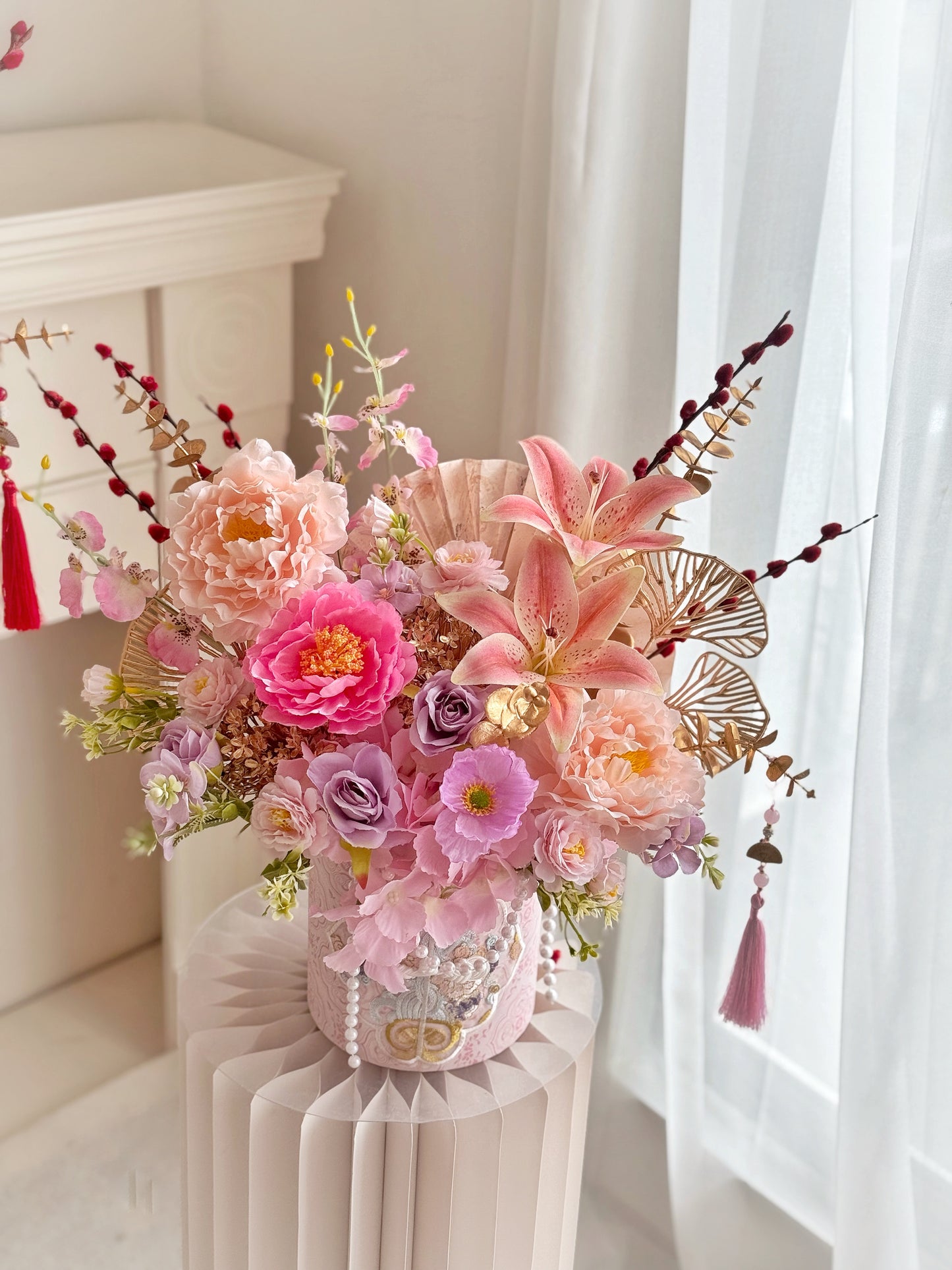 灵蛇显瑞 | 荣华富贵 Chinese prosperous Flower