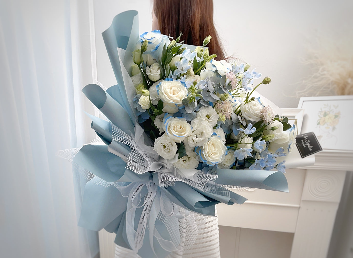 Blue white mixture