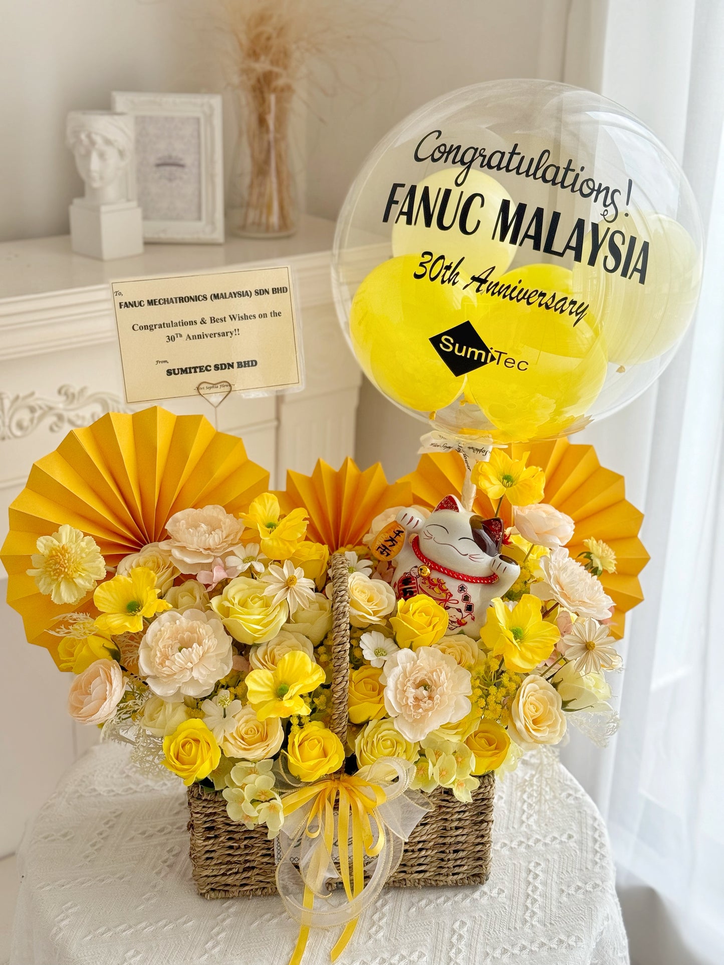 Grand Opening Table arrangement