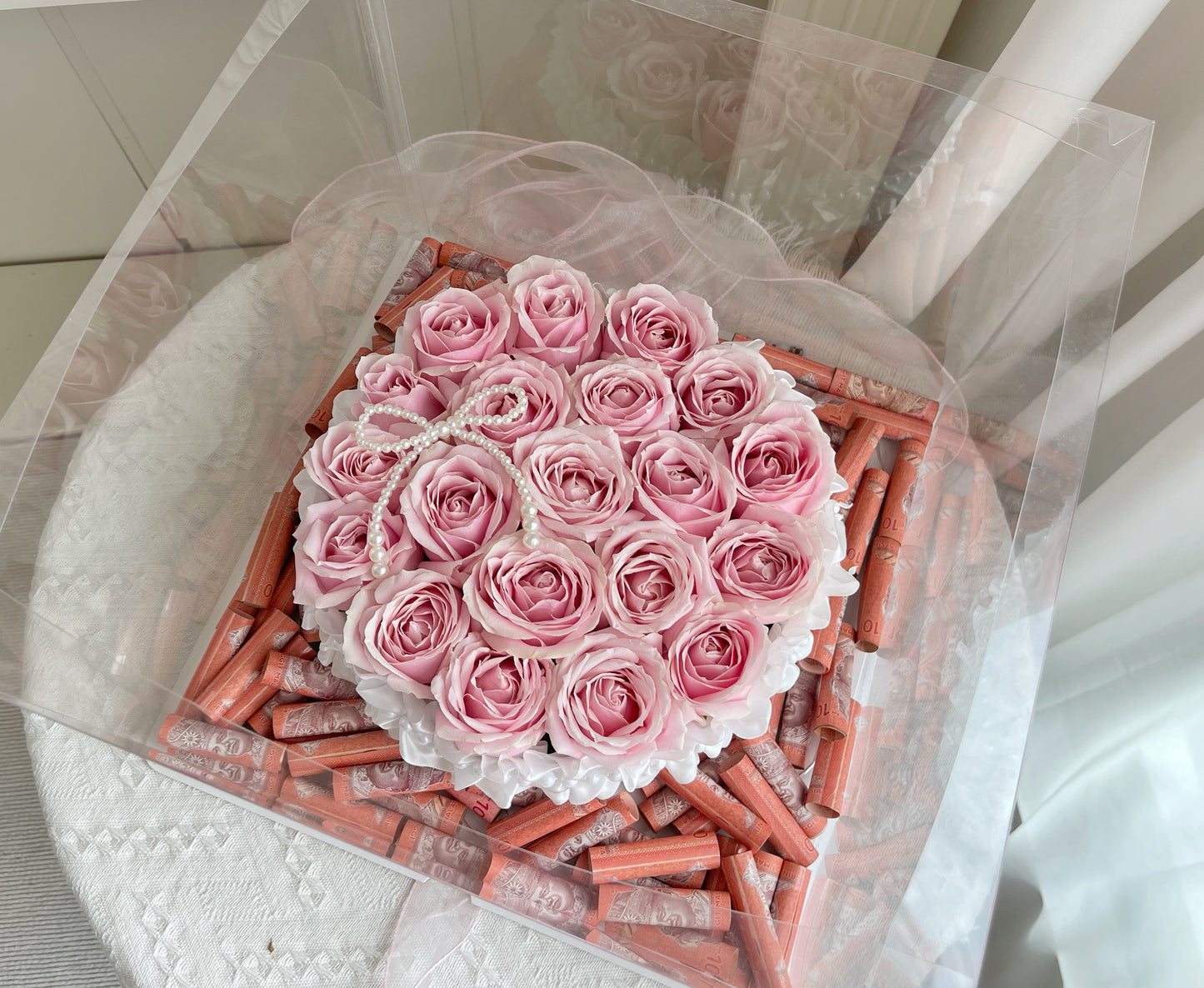 Cash money flower box