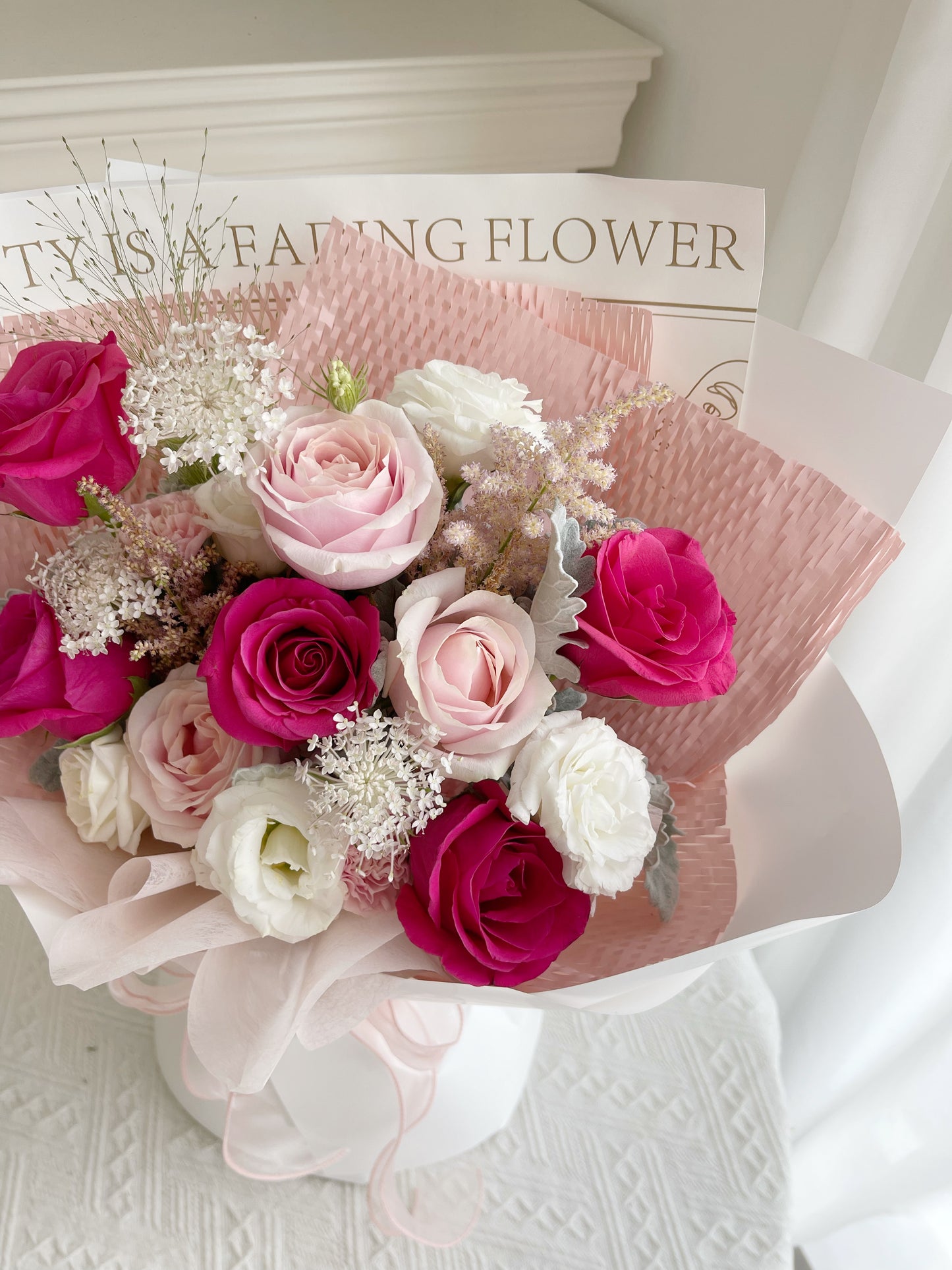 Mixture Hotpink roses