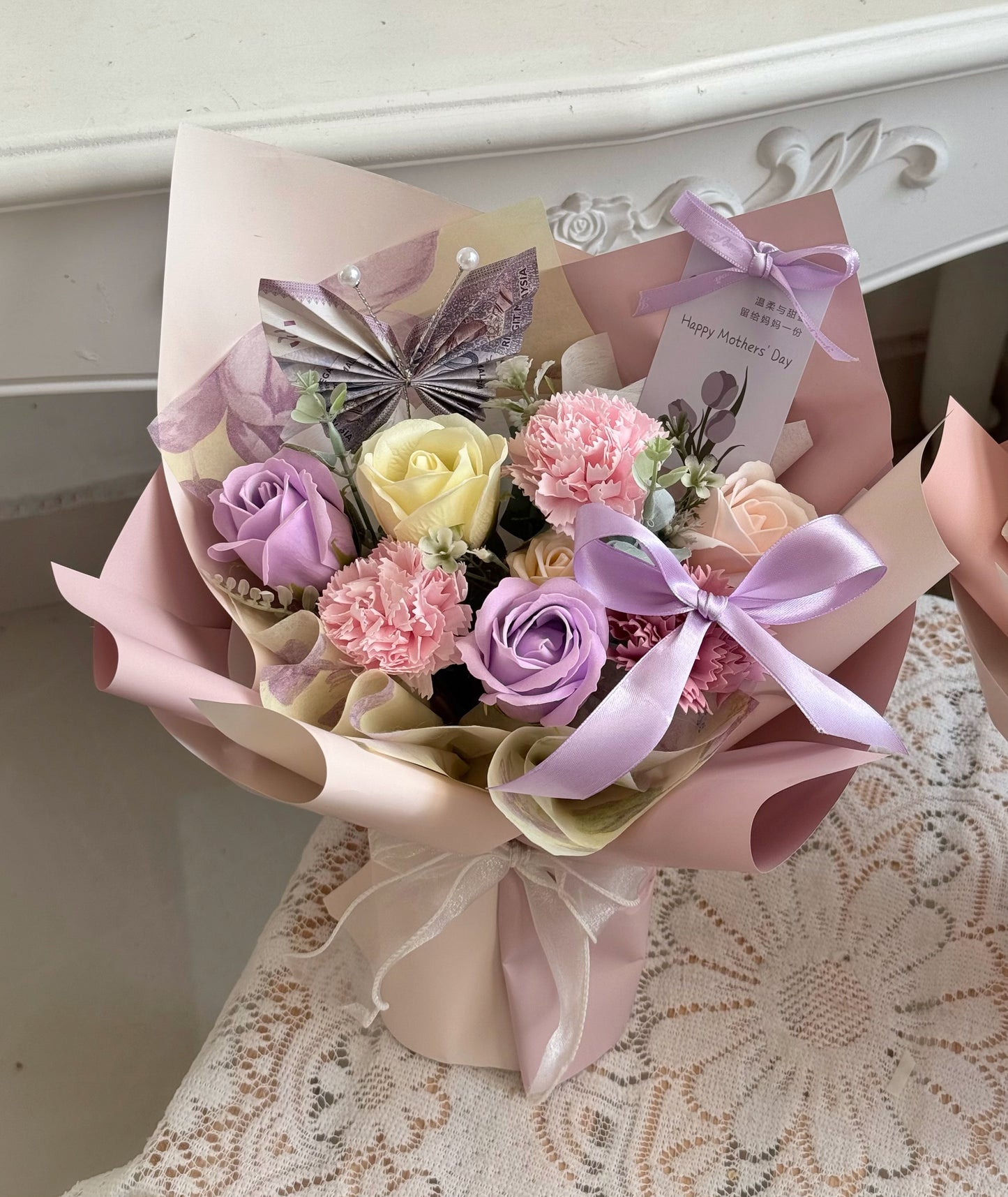 Soap Flower carnation mixture
