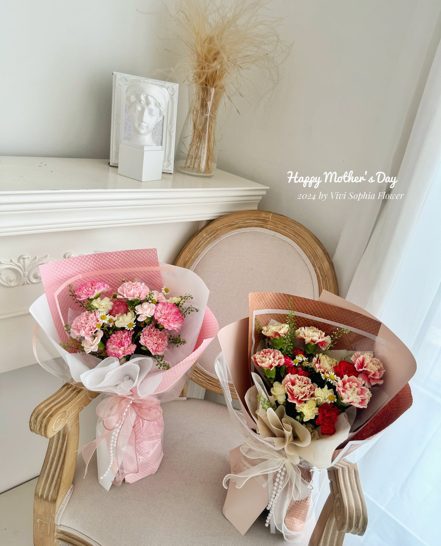Carnation bouquet for Mother’sDay 2024