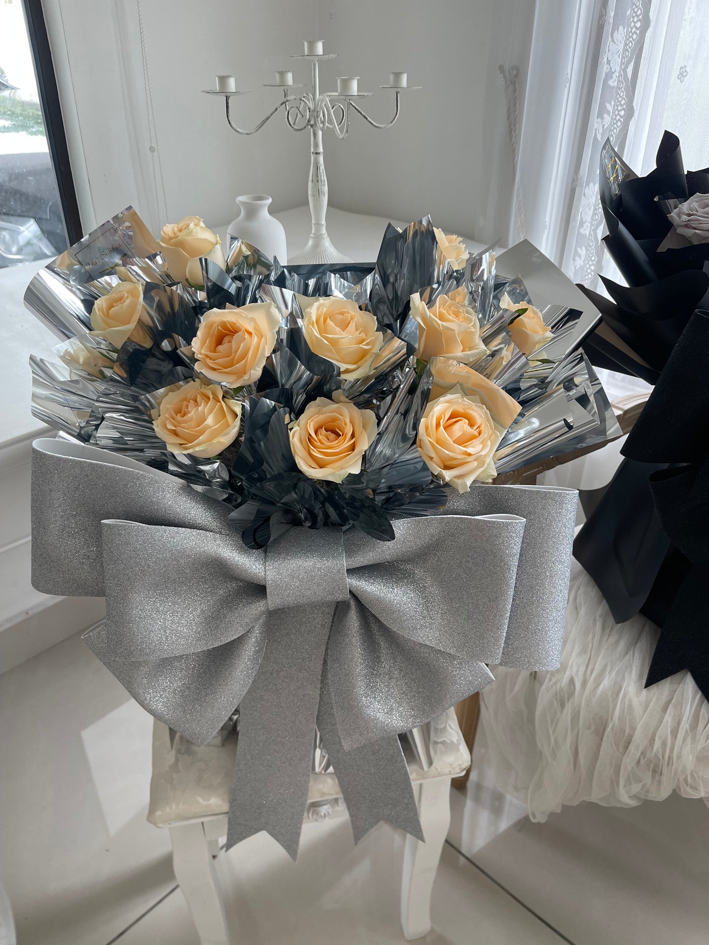 Bling bling Ribbon Roses