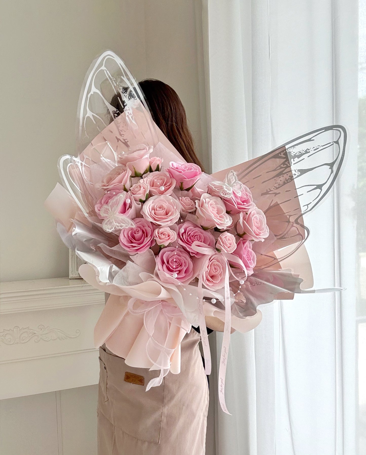 Butterfly Soap flower bouquet