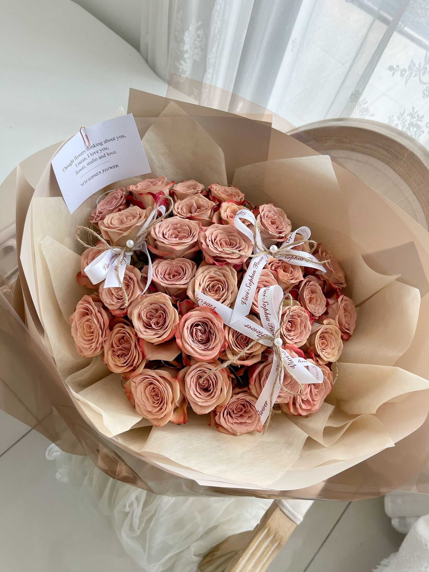 30 cappuccino Rose