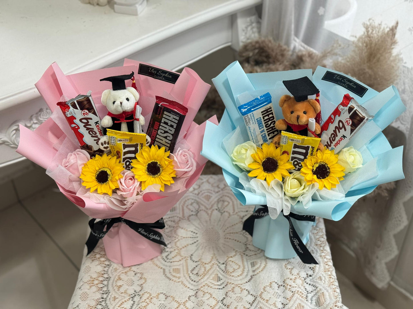 Graduation bouquet with snack
