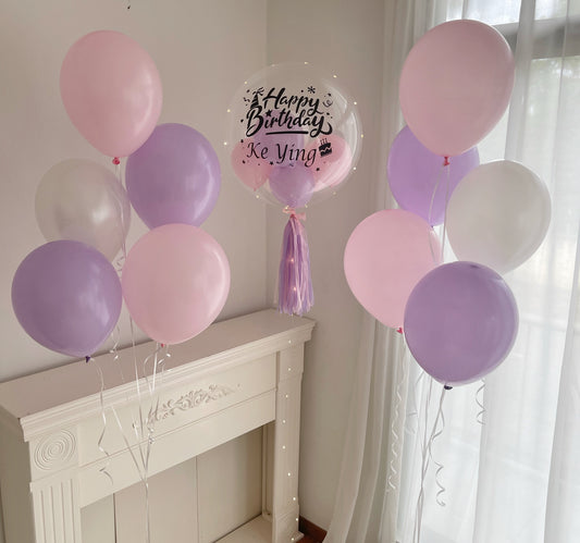 Pastel colour Helium  Ballon set