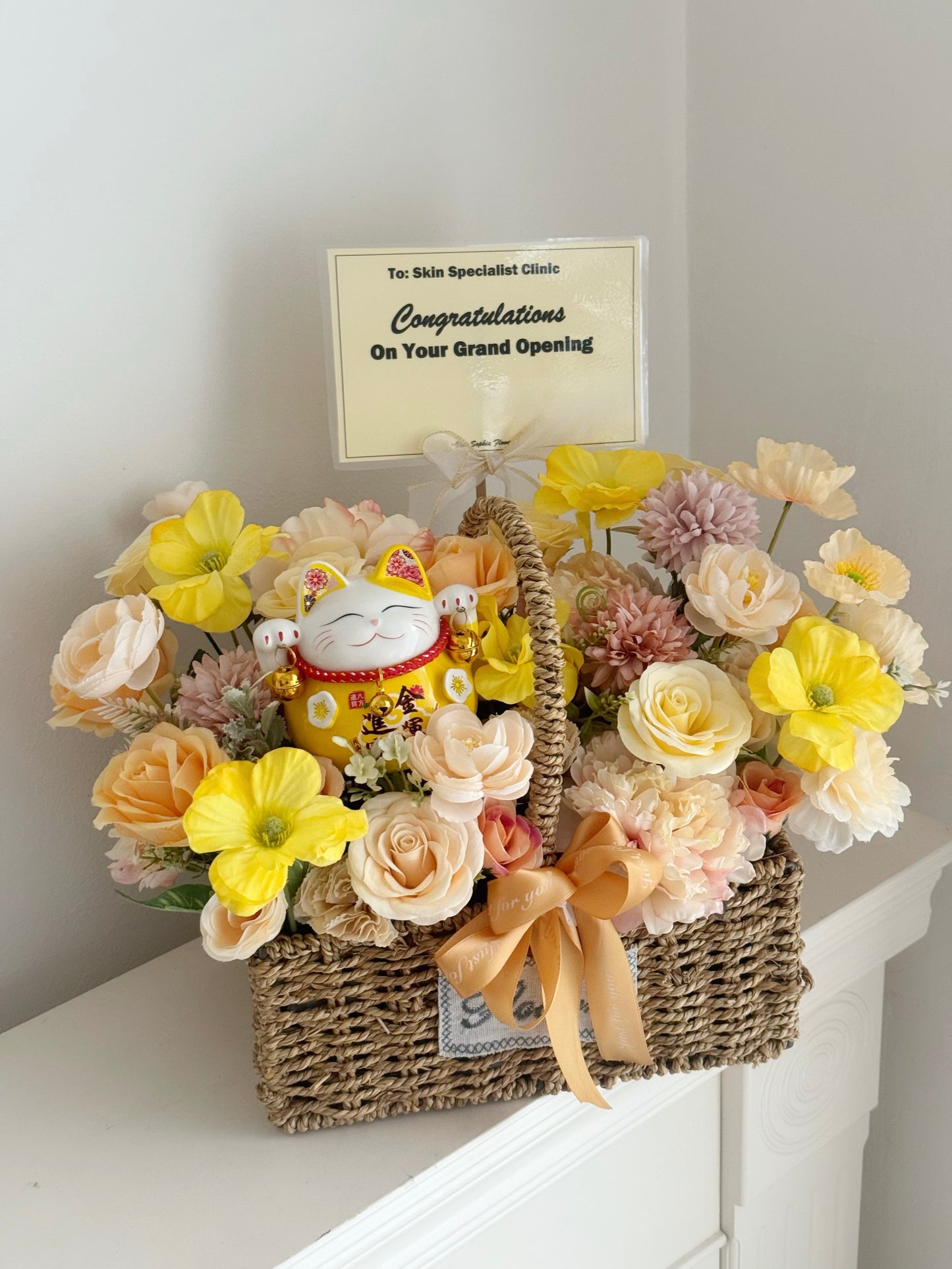 Grand Opening table arrangement