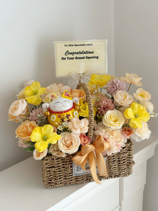 Grand Opening table arrangement