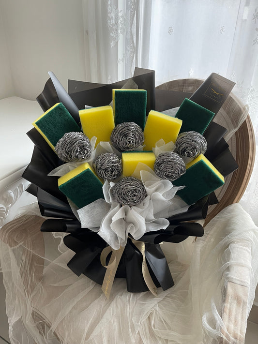 Sponge brush bouquet