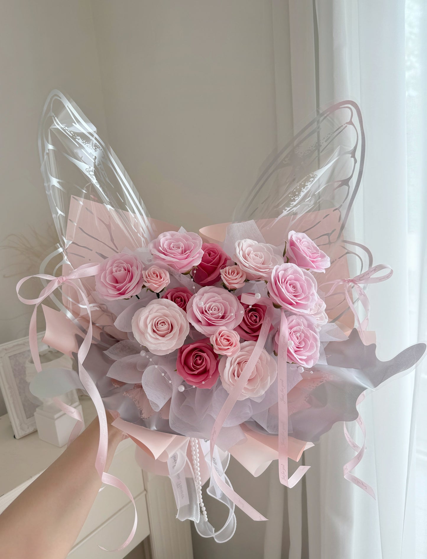 Butterfly Soap Flower bouquet