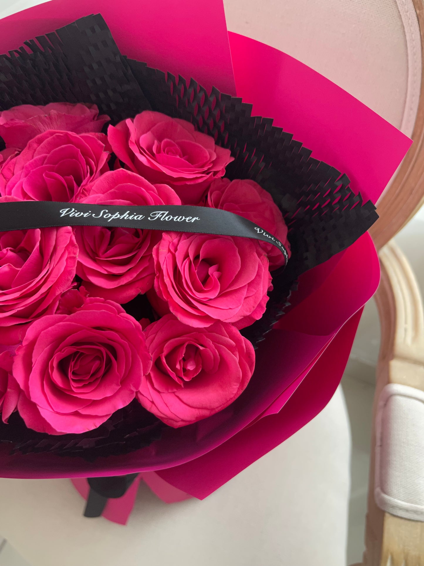 Floyd hot pink roses