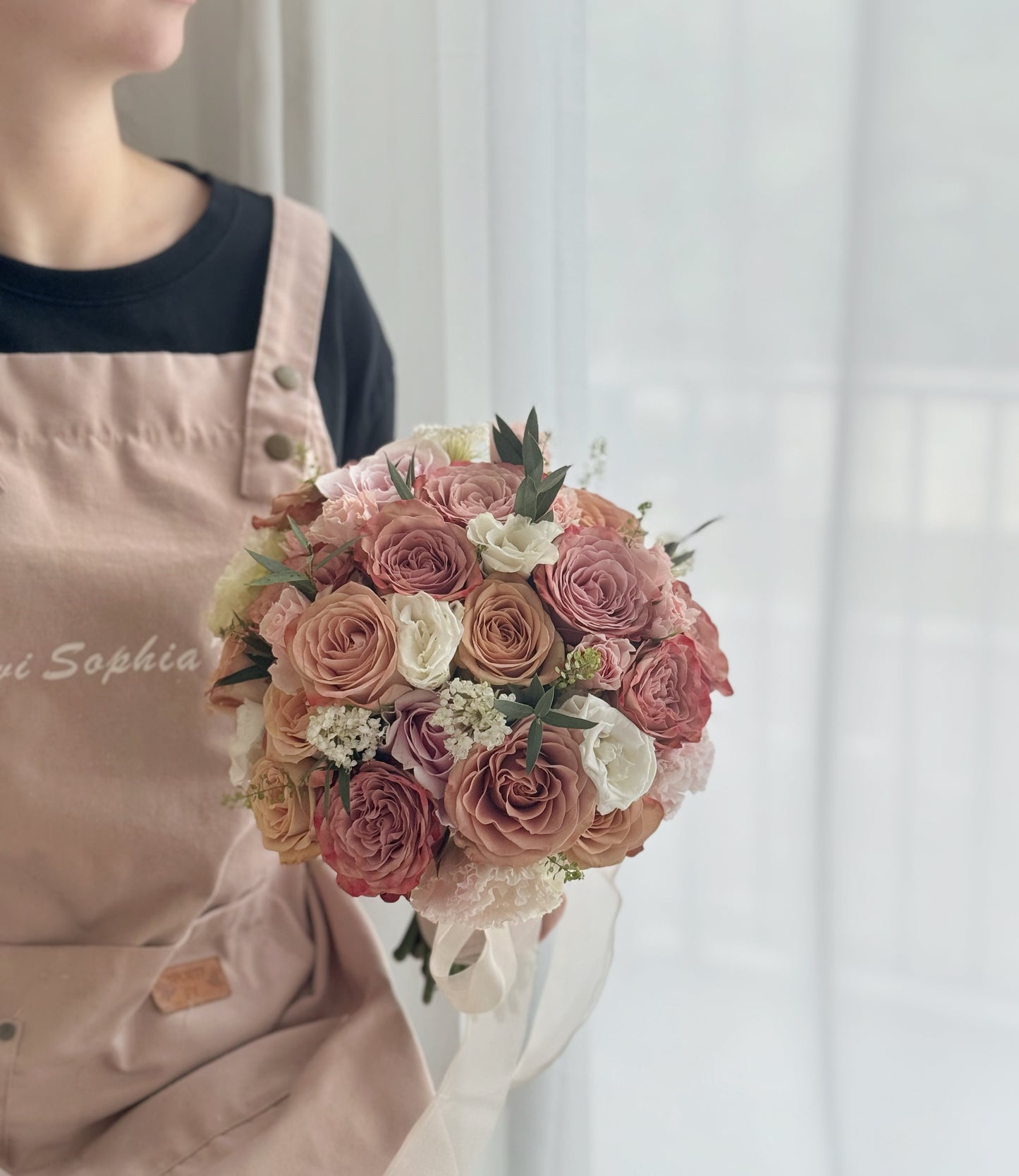 Cappuccino mixture bridal bouquet