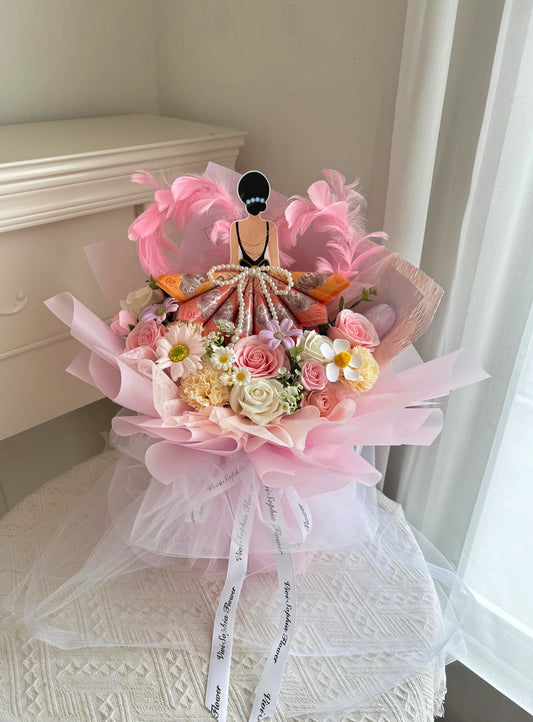 钱花束